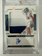 Panini National Treasures Jalin Hyatt Rookie Holo Silver Patch Auto /25