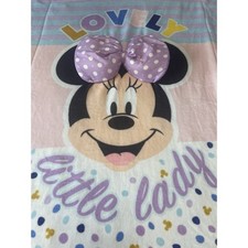 Disney Baby Blanket Minnie Mouse Plush Velour Sherpa Throw Toddler Security