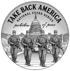 1 Oz Silver Round .999 BU MAGA2025 Take Back America National Guard LE 0159/4500