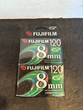 New Fujifilm 8mm 120 Minute 2 Pack Blank Video Cassettes Tapes Sealed