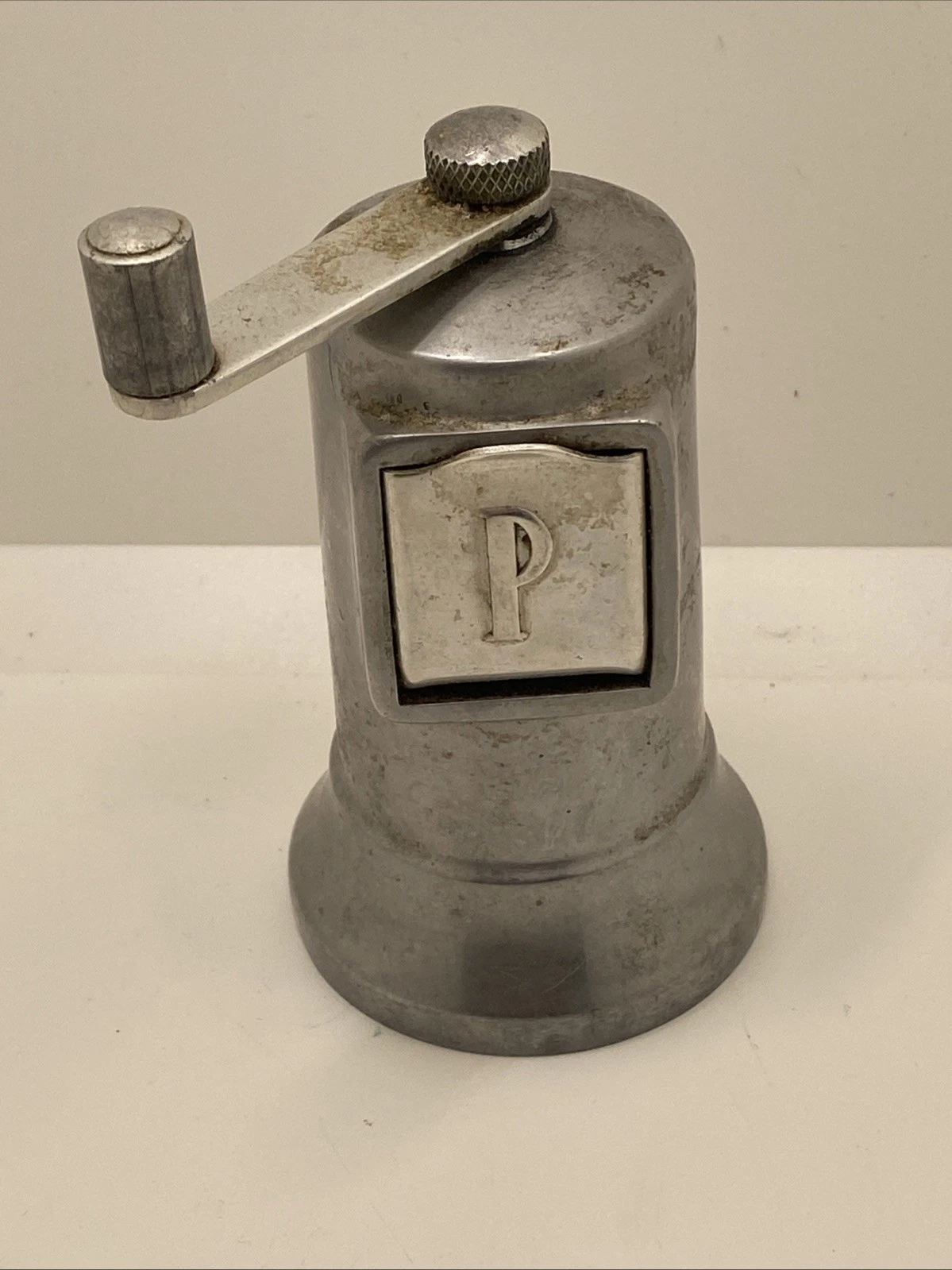 Vintage Perfex 4” Pepper Mill Grinder Made In France Aluminum Adjustable Crank