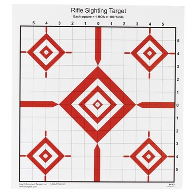 Action Target SI13100 Sighting Advanced Rifle Diamond Paper 100 yds Rifle 14'' x