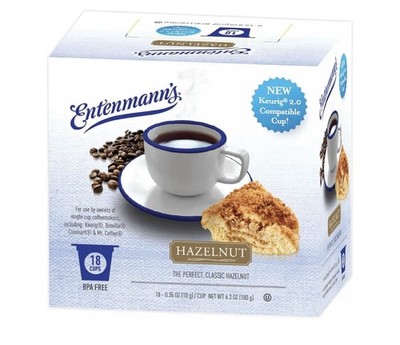 Entenmann's Hazelnut Single Serve Cups cups for K-Cup Brewers - 18 Count
