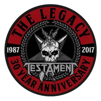 Testament Patch Rund · The Legacy · Band Aufnäher · Offizieller Merch