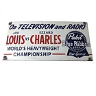 Vintage Pabst Beer Sign - Adult Beverage Blue Ribbon Gas Pump Porcelain Sign