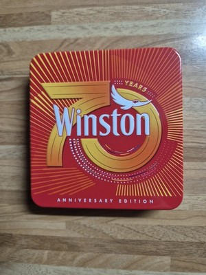 WINSTON ZIGARETTEN BOX-IN METALL-COLLECTION TOBACCO LIMITIERTE EDITION  NEU