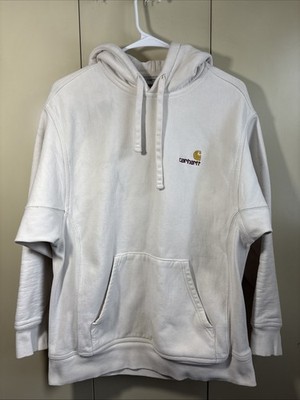 Carhartt Work In Progress Hoodie White Size Medium