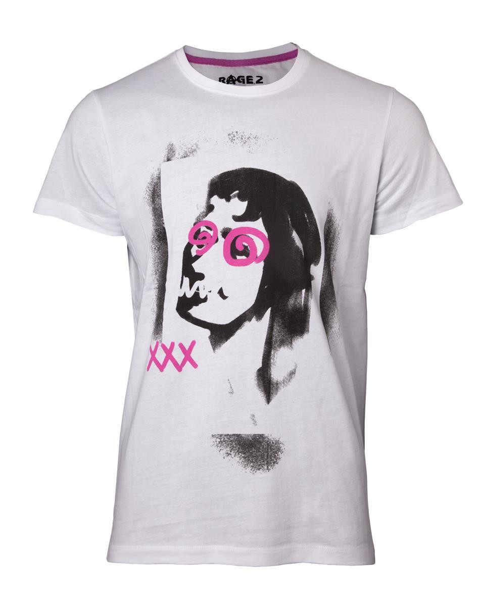 Rage 2 - Graffiti Face Mens T-shirt White 6190₽