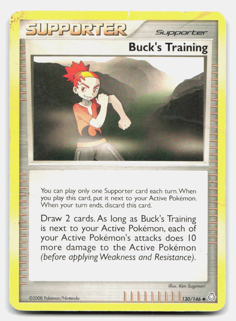 Buck's Training 130/146 Uncommon Legends Awakened Pokemon DMG