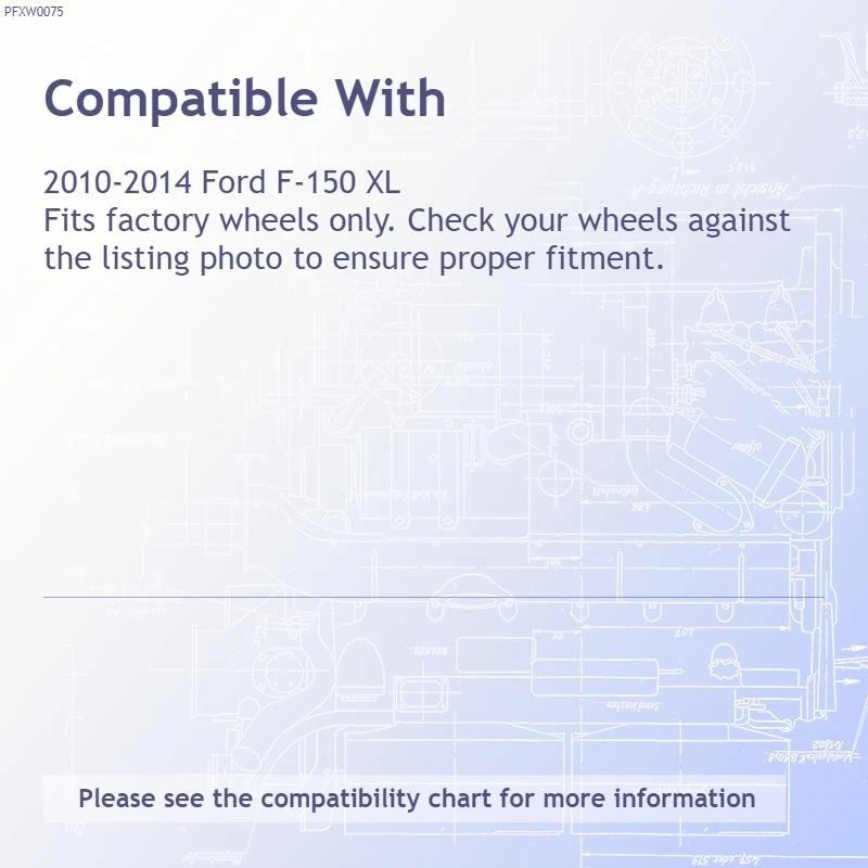 Cubiertas de rueda cromadas Premium FX de 17 pulgadas para Ford F-150 XL 2010-2014 Foto 3 de 4