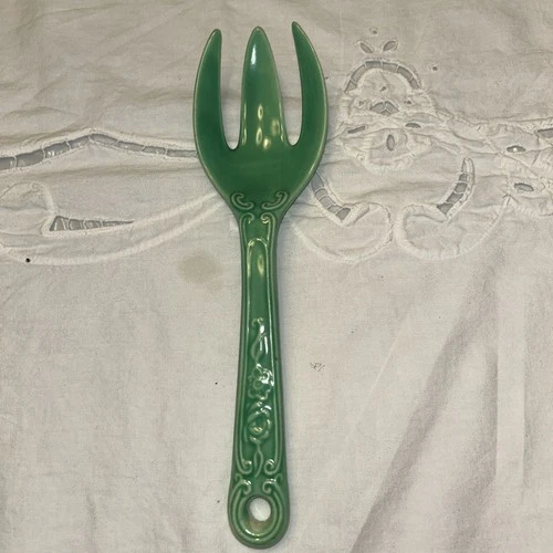 One Rare, Original Green Vintage Fiestaware Serving Fork