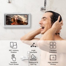 Hands-Free Shower Phone Holder, Universal Adjustable Waterproof Mount for room