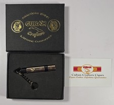 Llavero cortador de cigarros Cuban Crafter Punch enchapado en oro cuerpo de acero inoxidable
