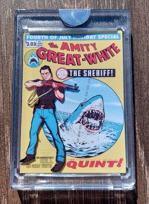 der Sheriff! Jaws 3d Trading Art Card Limited Edition Unikat Sammlerstück