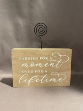 Carried For A Moment Loved For A Lifetime Memorial Ultrasound Photo Holder
