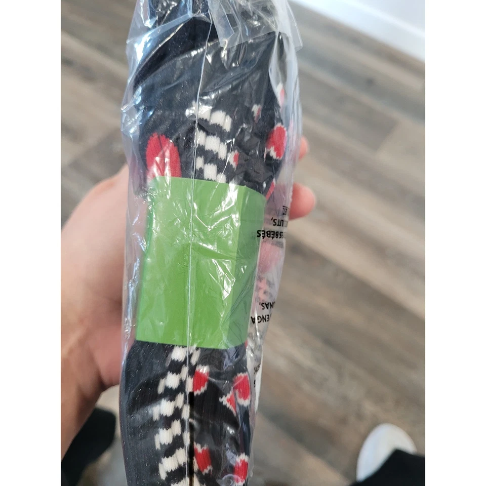 Женские короткие носки Kate Spade New York 3 пары черные с красным сердцем шахматная доска #HH - Изображение 2 из 4