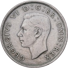 #1512936 Great Britain, George VI, Florin, Two Shillings, 1947, Copper-nickel,