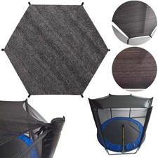 Universal Trampoline Shade Cover Black, Rain Protection Canopy Outdoor