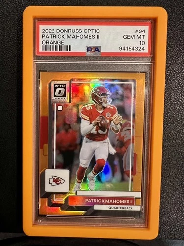 2022 DONRUSS OPTIC PATRICK MAHOMES II ORANGE #94 PSA 10 135/199!