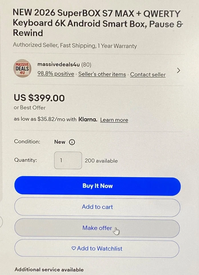 NEW 2026 SuperBOX S7 MAX ~ Keyboard. 6K Android, 18+ Adult. 7 Day Live TV Rewind - Image 2 of 4