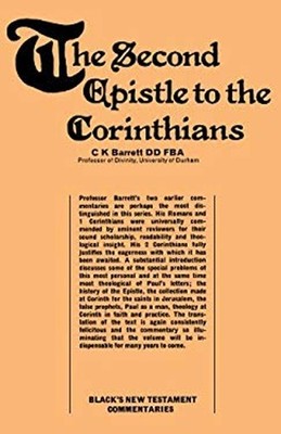 Second Epistle to the Corinthians Paperback C. K. Barrett