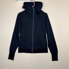 Lululemon Scuba Hoodie Hoody Full Zip Black Women's Size Small S