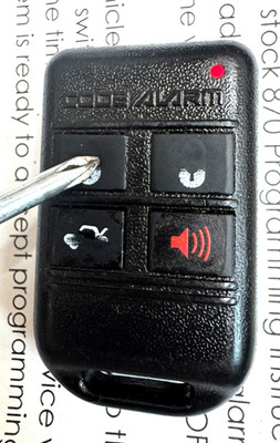 NICE CODE ALARM 4-btn GOH-PAN05 KEYLESS REMOTE CAR START TRANSMITTER FOB TESTED!