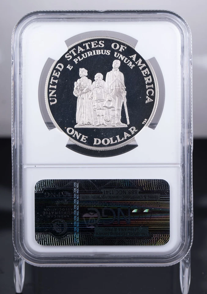 Certified 1998-S Silver $1 NGC PF69 Ultra Cameo Black Patriots  - Image 3 of 4