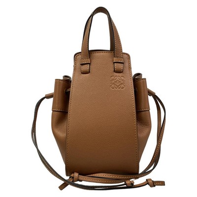 LOEWE Hammock Drawstring Bag Mini 314.30.V07 Tan (Brown  display picture 3