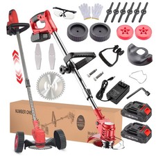 Lightweight Electric Weed Eater – Budget Cordless Lawn Trimmer with Extra Blade