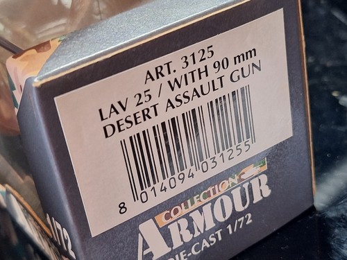 CDC 1:72 Fertigmodell Metal Armour Collection 3125 Desert Assault Gun LAV 25 - Picture 2 of 3