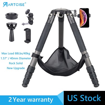 Heavy Duty Tripod 40mm Tube Carbon Fiber Camera Tripod 75mm