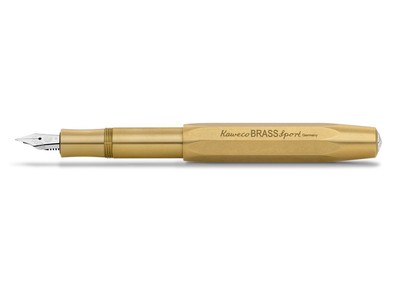 Kaweco BRASS SPORT Füllhalter Messing (F, M, B, EF, BB)