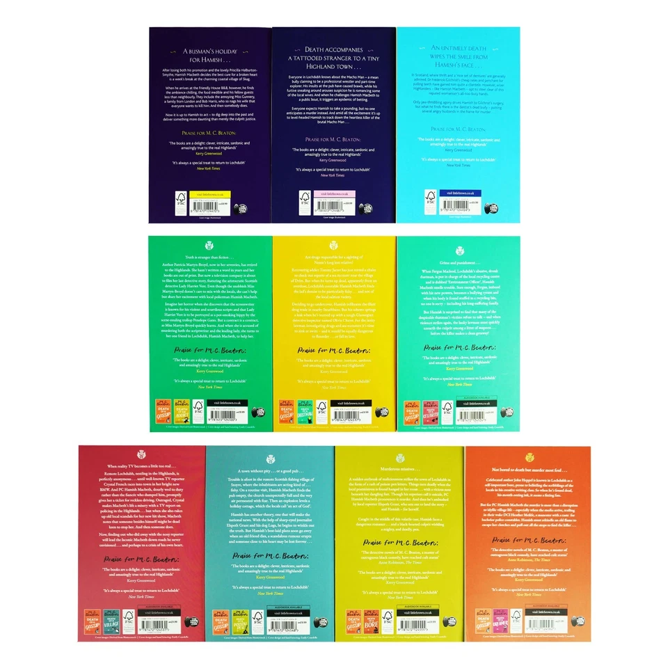 Hamish Macbeth Mysteries Series by M.C. Beaton 10 Books Set (Book 11-20) - PB - Image 3 of 4