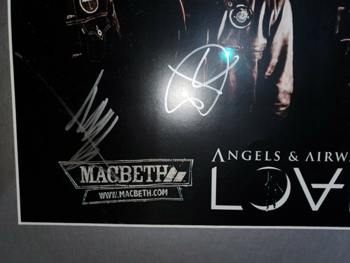 Framed Autographed Signed Angels & Airwaves Poster 2010 Delonge Hoppus! MacBeth! - Picture 7 of 8