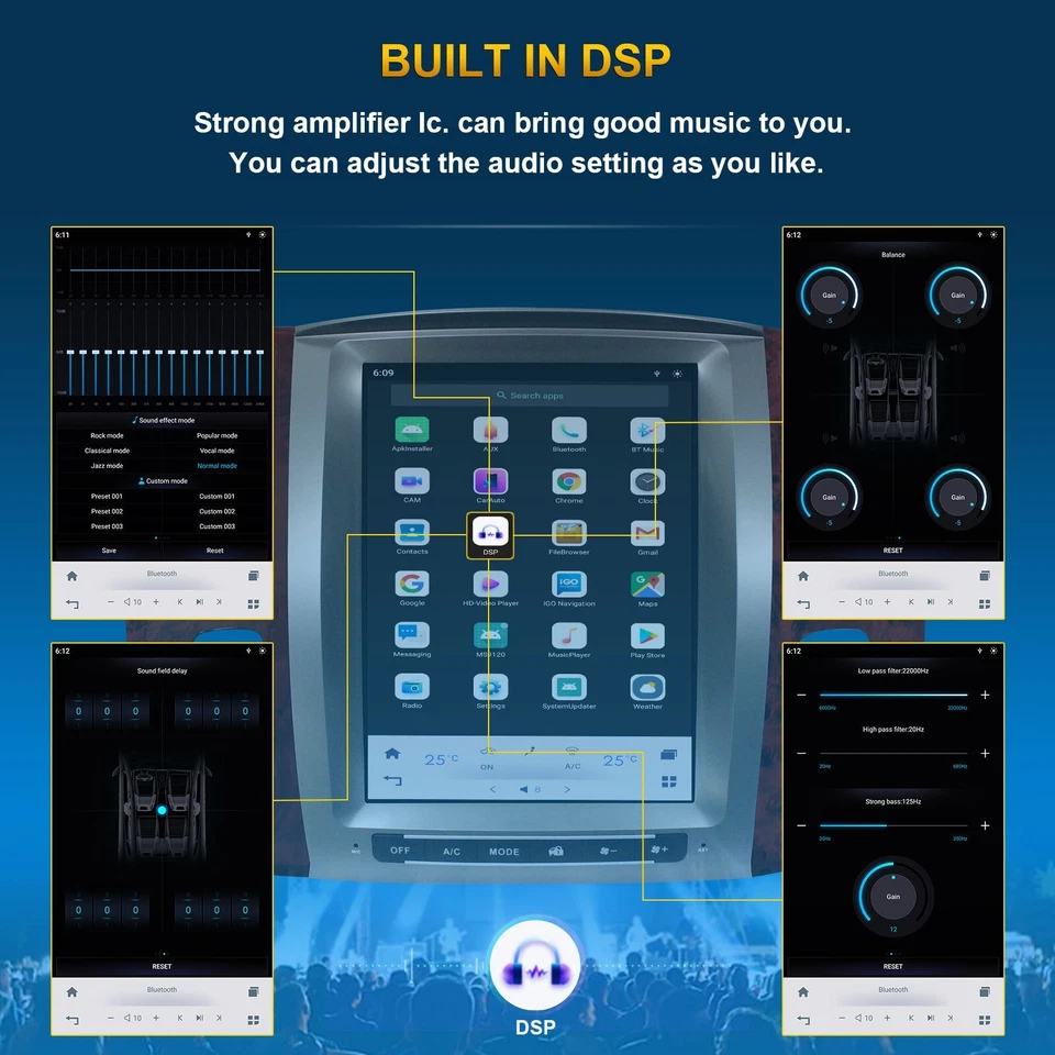 For Toyota Land Cruiser LC100 Lexus LX470 02-07 Car Stereo Android 13 Car Radio - Image 2 of 4