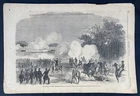 1861 Civil War Engraving Print - Battle of Great Bethel
