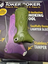Toker Poker Lighter Sleeve Smoking Tool - Fits Clipper - Green - New