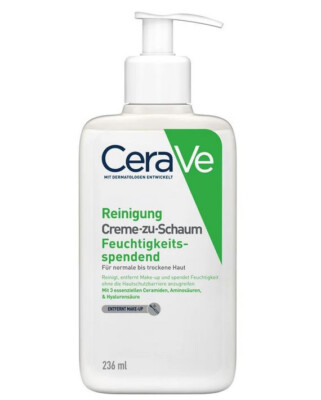 CeraVe Reinigung Creme-zu-Schaum Feuchtigkeitsspendend 236 ml, PZN 16827440