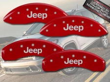 2014-2015 "Jeep" Cherokee Latitude Front Rear Red MGP Brake Disc Caliper Covers