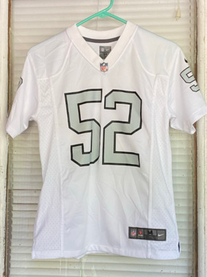 Youth Big Kids Nike Oakland Raiders # 52 Mack NFL Jersey On Field | Size 10/12 M