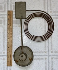 Large 13.5” Tall Antique Tall Case Grandfather Clock Gong Assembly 6.75” Gong