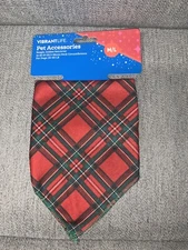 Christmas Pet Dog Bandana Triangle Bib Scarf Sz Medium Large 14” To 26” Neck