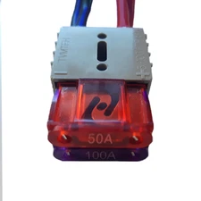 Trailer Vision Maxi Fuse Twin Fuse Holder 5-100 Amp 6 - 60 Volt