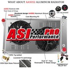 For 67-72 69 Chevy C/K/G/P C10 C20 C30 Pickup Aluminum 3 Row Radiator+Shroud Fan