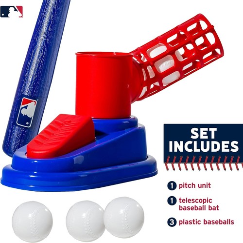 Kids Baseball Pitching Machine - Pop A Pitch Baseball Batting Machine with Yo... - Picture 3 of 16