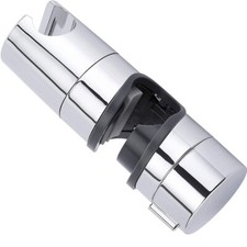 Adjustable Bathroom Shower Riser Rail Head Holder Hose Slider Clamp Bracket