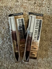 2 Pack!! Maybelline New York Tattoo studio Brow Lift Stick #250 Blonde.