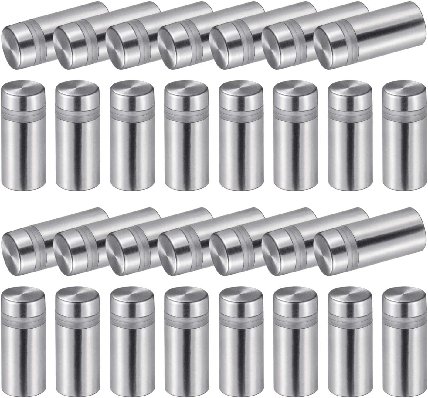 Favide 48-Pack Stainless Steel Sign Standoff Screws for Wall Advertising