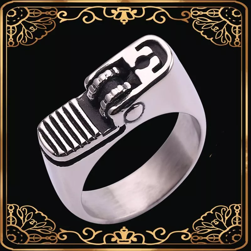 Men Punk Metal Ring Man Personality Finger Rings Fashion Cool Finger Jewelry 1Pc